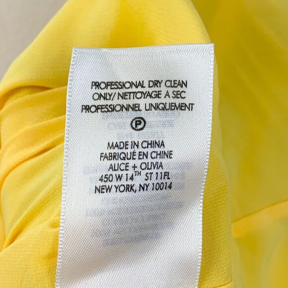 NWT  Alice + Olivia Karena Smock Neck Long Balloon Sleeve Mini Dress Size P - Picture 9 of 9